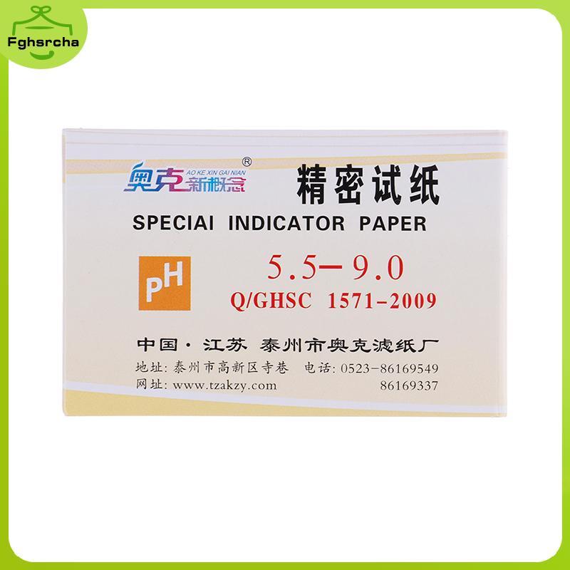 80Strips Meters Meters ตัวบ่งชี้ PH มูลค่า 5.5-9.0 กระดาษทดสอบ Litmus กรดอัลคาไลน์