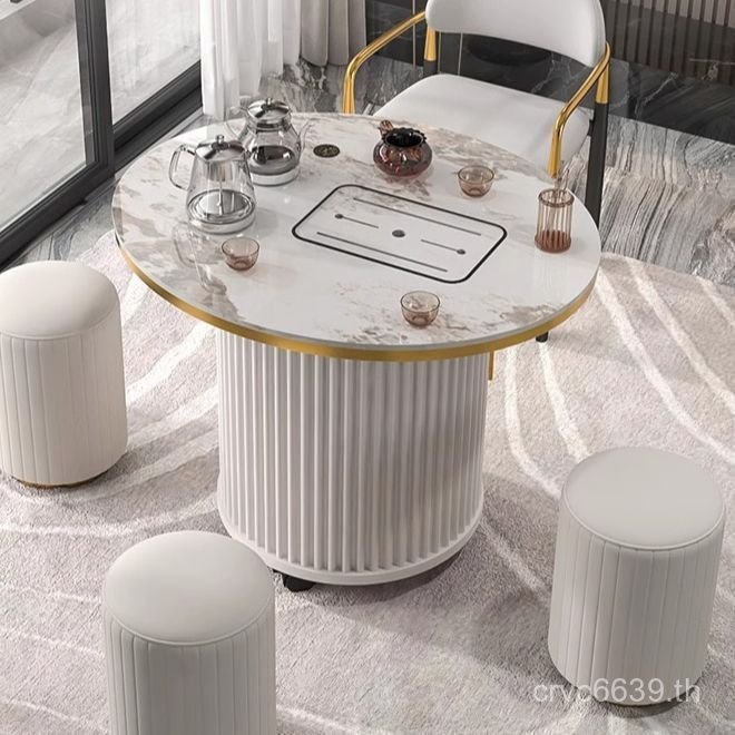 บอร์ดทําชาชาชาขนาดเล็กรถขนาดเล็กชาชาโต๊ะน้ําชาเก้าอี้คณะกรรมการที่สามารถเคลื่อนย้ายที่สําคัญหินตาราง