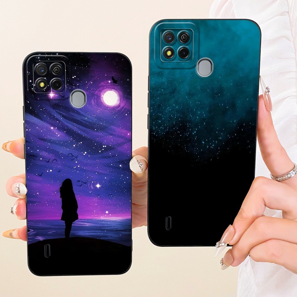 สําหรับ Itel A57 A611Wปลอกแฟชั่นดอกไม้ภาพวาดซิลิโคนอ่อนนุ่มMatte TPUป้องกันเคสโทรศัพท์สําหรับItel A5