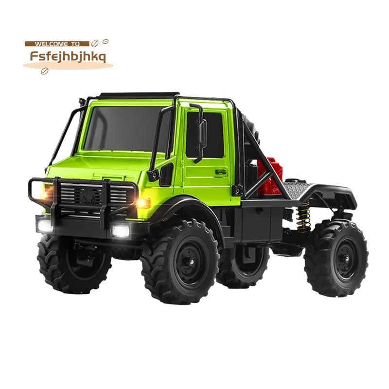 [fsfejhbjhkq]MN333 U4000 RC รถ 1/18 4WD ปีนเขารถออฟโรดโลหะด้านหน้าและด้านจําลองไฟรีโมทคอนโทรลรถรุ่น 