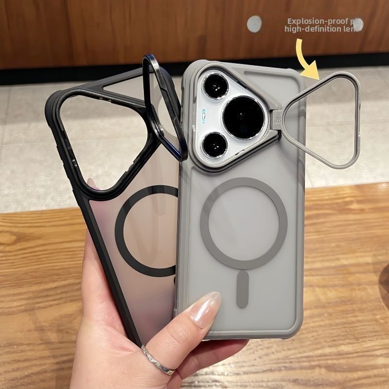 หรูหรา Huawei กรณี Pura80 Ultra สําหรับ Huawei pura80pro Ultra เคสโทรศัพท์ใหม่เลนส์กรอบวงเล็บแม่เหล็กขัด Anti-drop Ultra Aramid Fiber TPU กรณีแม่เหล็ก