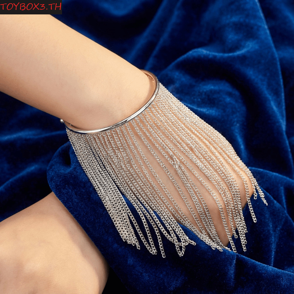 TOYBOX Fringe Arm Cuff กําไลข้อมือและพู่ปลอกแขนสำหรับผู้หญิง