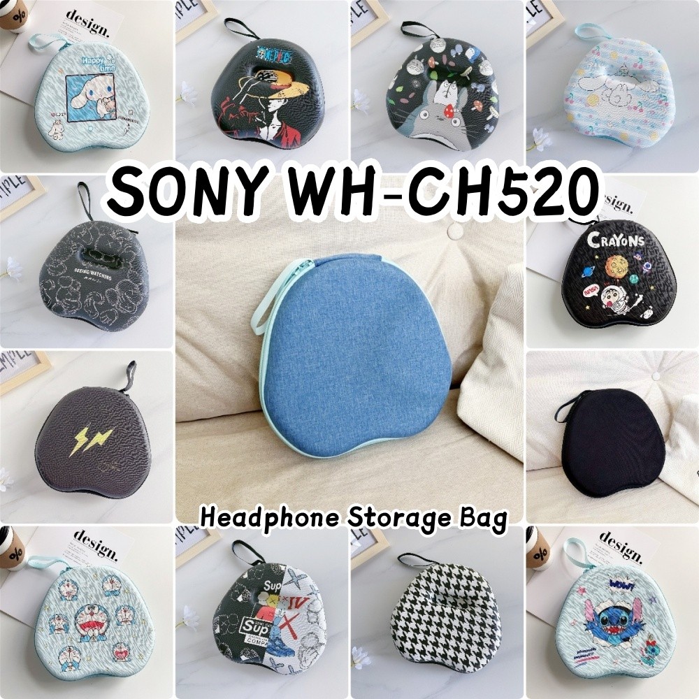 imamura สําหรับ SONY WH-CH520 หูฟัง Hard Case อินเทรนด์การ์ตูน Series ชุดหูฟังแผ่นรองหูฟัง EVA ปลอกก