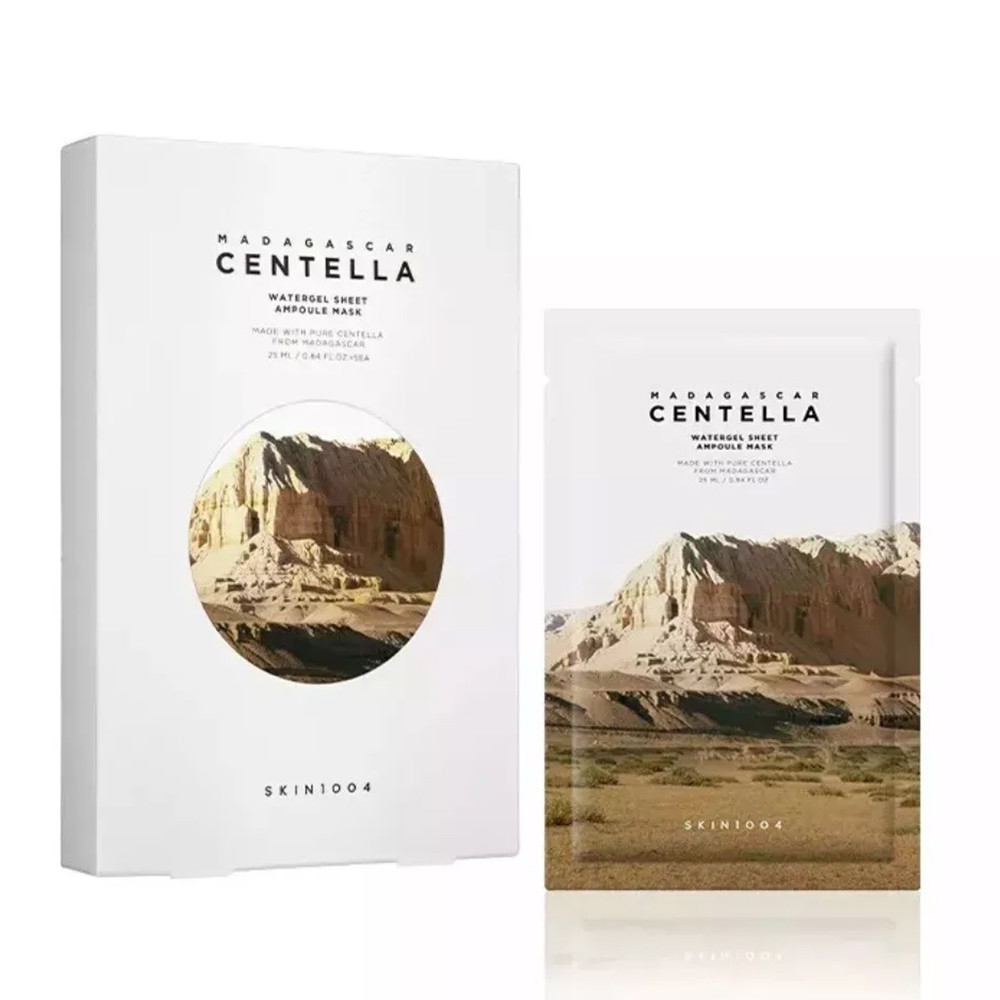 SKIN1004 Centella Ampoule Mask, Centella Asiatica Infused Calming Face Mask Pack