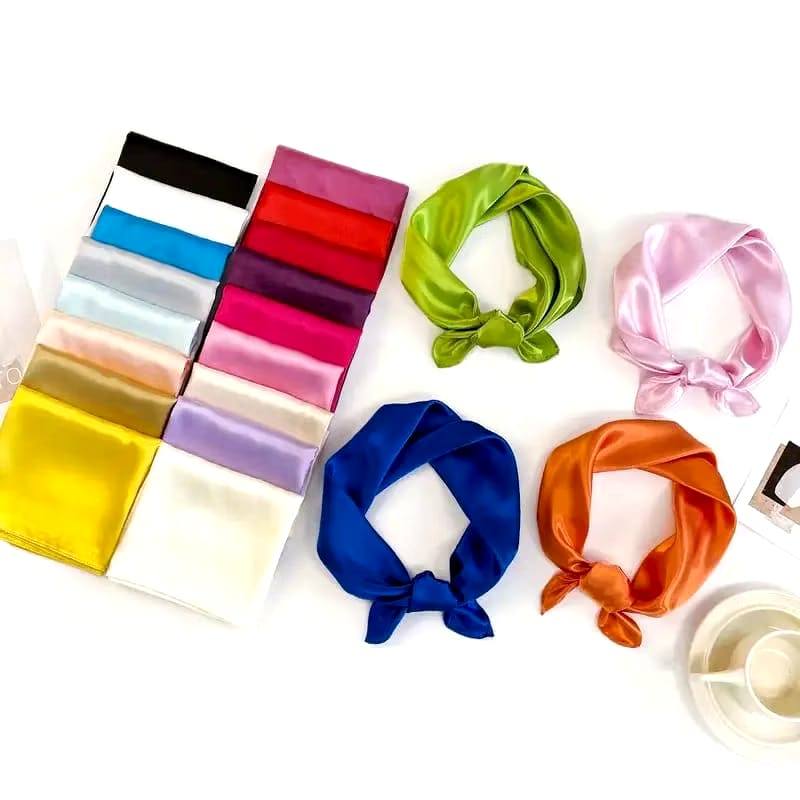 ผ้าพันคอไหม ผ้าพันคอคอ 503.550ซม. สี่เหลี่ยม สาธารณสุข18