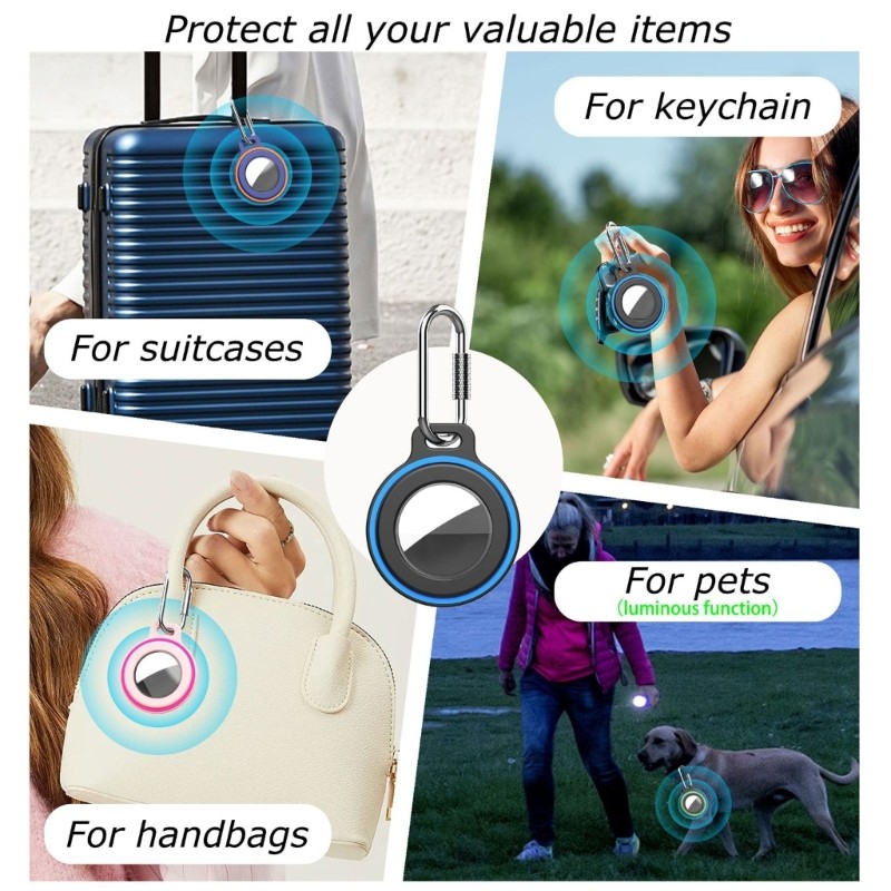 QUU Shatterproof Tracking Device Case ครอบคลุม Hoing Sleeve Maximumly Device Safety เหมาะสําหรับอัจฉ