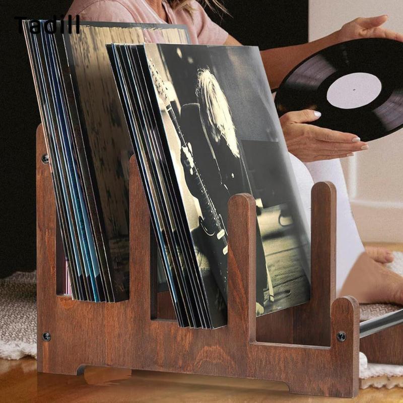 [negjsg] Vinyl Records Storage Holder Table Modern 3 ชั้นอเนกประสงค์ Vinyl Records Organizer สําหรับ