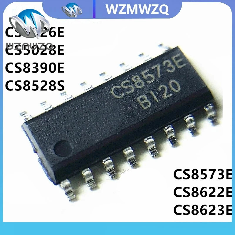 5PCS CS8573E CS8622E CS8623E CS4230E CS5026E CS5028E CS8390E ESOP16 CS8528S SOP-16 ใหม่ในสต็อก