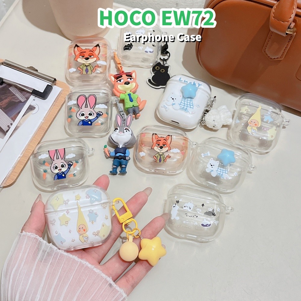 Trend FrontFor HOCO EW72 เคสการ์ตูน Star รูปแบบซิลิโคนอ่อนนุ่มหูฟังเคสฝาครอบ