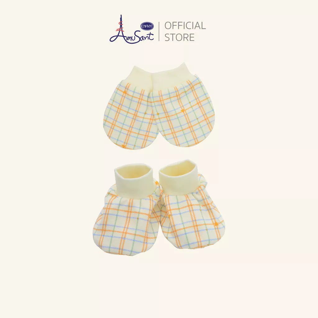 Amusant Gold ถุงมือ และถุงเท้าเด็กอ่อน (สินค้าขายแยกชิ้น) EH9K80&EH9K81