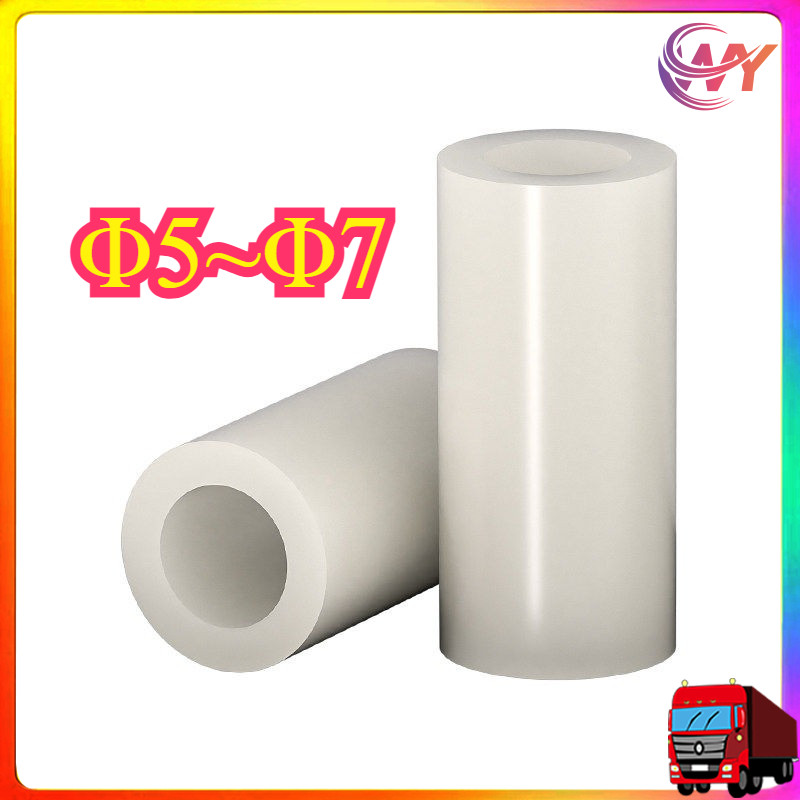 คอลัมน์แยก ABS สีขาว, คอลัมน์แยกฉนวน, คอลัมน์แผ่นพลาสติก 3mm4mm ผ่านคอลัมน์ปลอกไนลอน [WY-MB]