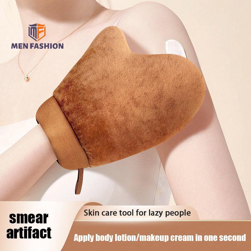 แฟชั่น~ Reusable Body Self Tan Glove Applicator Tanning Gloves ครีมโลชั่นมูสถุงมือทําความสะอาดร่างกา