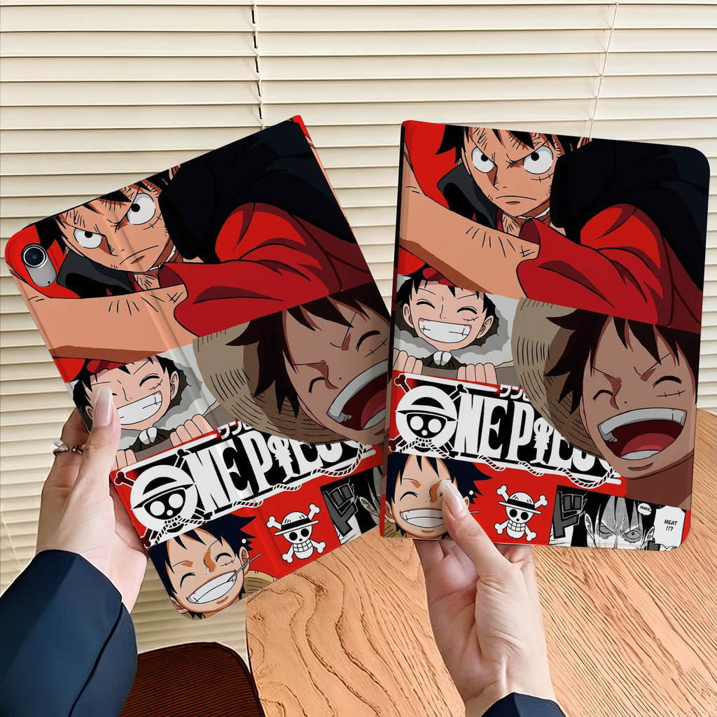 🔥พร้อมส่ง🔥One Piece เคสไอแพด Pro11 2024 Air7/6 Gen11 Air5/4 Pro11เคสiPad Luffy Gen8 mini7 ใส่ปากกาได