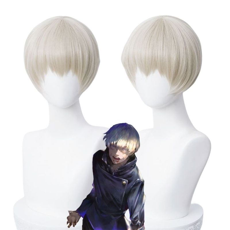 【พร้อมส่ง】jujutsu Kaisen Cosplay Wig Anime Gojo Satoru Sukuna Itadori Yuji Figure มังงะ วิกผมคอสเพลย