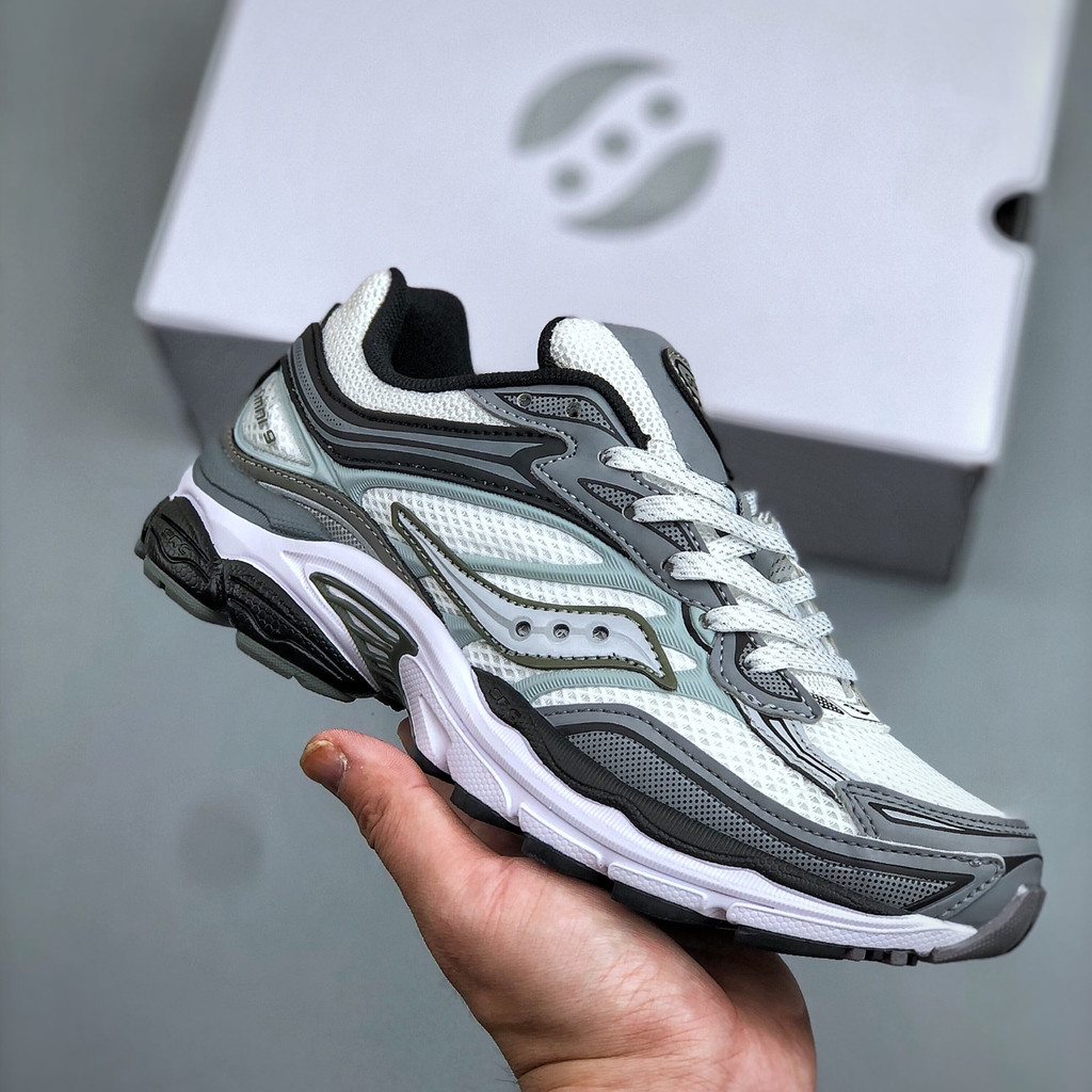 Saucony PROGRID OMNI 9 สำหรับทั้งชายและหญิง รองเท้าวิ่งกันกระแทกและระบายอากาศได้ดี