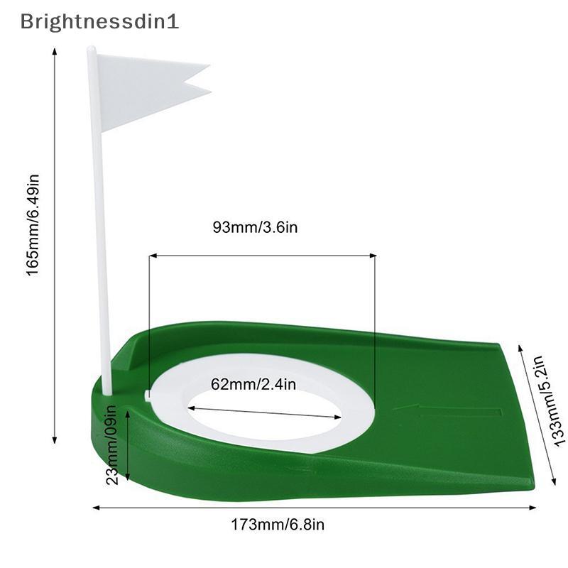 [Brightnessdin] กอล์ฟในร่ม Putting Trainer พร้อมธงและหลุมฝึกซ้อม ใช้งานได้ทั้งในบ้านและกลางแจ้ง