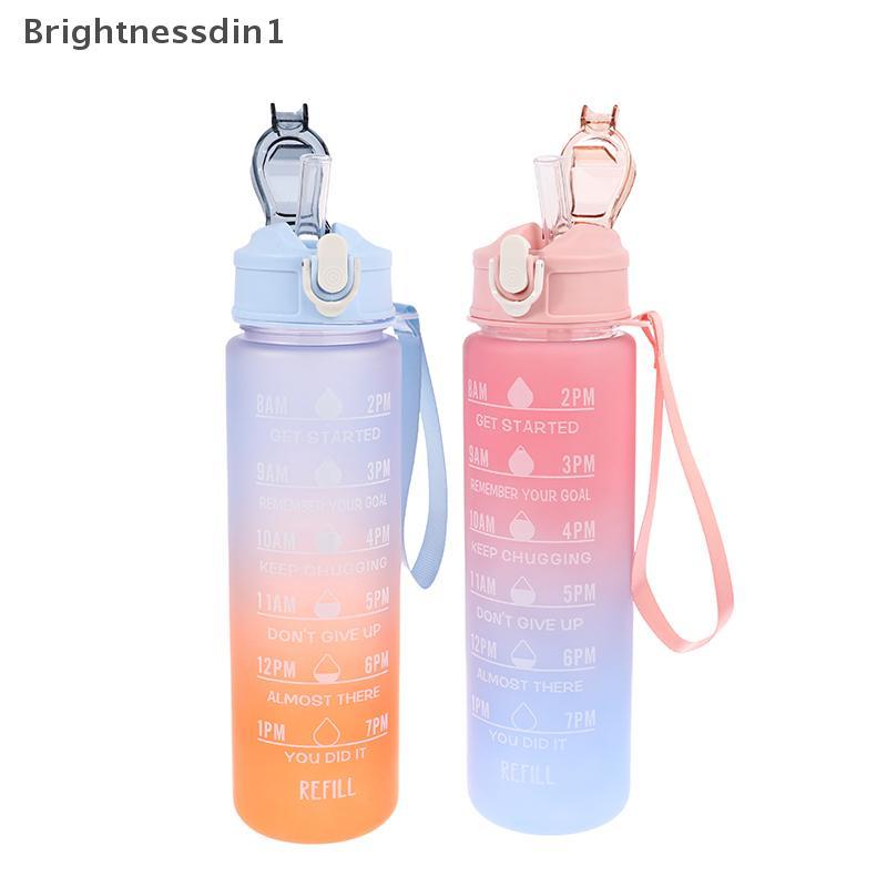 [Brightnessdin] 900ML ขวดน้ํากีฬาขวดรั่วซึมดื่มเดินทางกลางแจ้งขวดน้ําแบบพกพายิมฟิตเนสเหยือก Bq