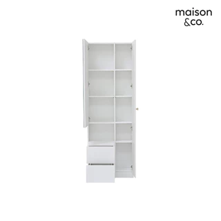 SB Design Square โต๊ะเครื่องแป้งแบบยืน รุ่น MIRA สีขาว (60x40x175 ซม.) แบรนด์ MAISON&CO.