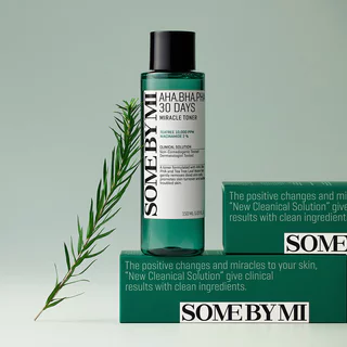 SOME BY MI AHA-BHA-PHA 30 Days Miracle Toner 150ml โทนเนอร์สูตรอ่อนโยน pH 5.5 ซัมบายมี ผลัดเซลล์ผิวอย่างอ่อนโยน.