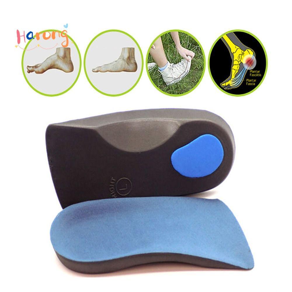HARONG Orthotic Insoles น้ําหนักเบา Plantar Fasciitis Fallen Arches เท้าแบน 3/4 พื้นรองเท้า