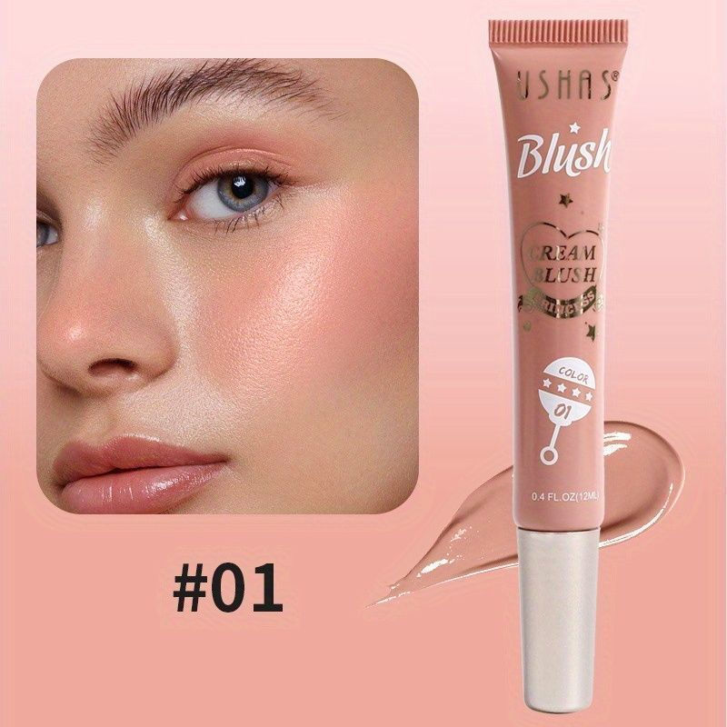 ขายร้อน Cross-Border Liquid Blush 12ml All-Match Nude ยุโรป American Blush Eye Lip สีชมพู Tender Ful
