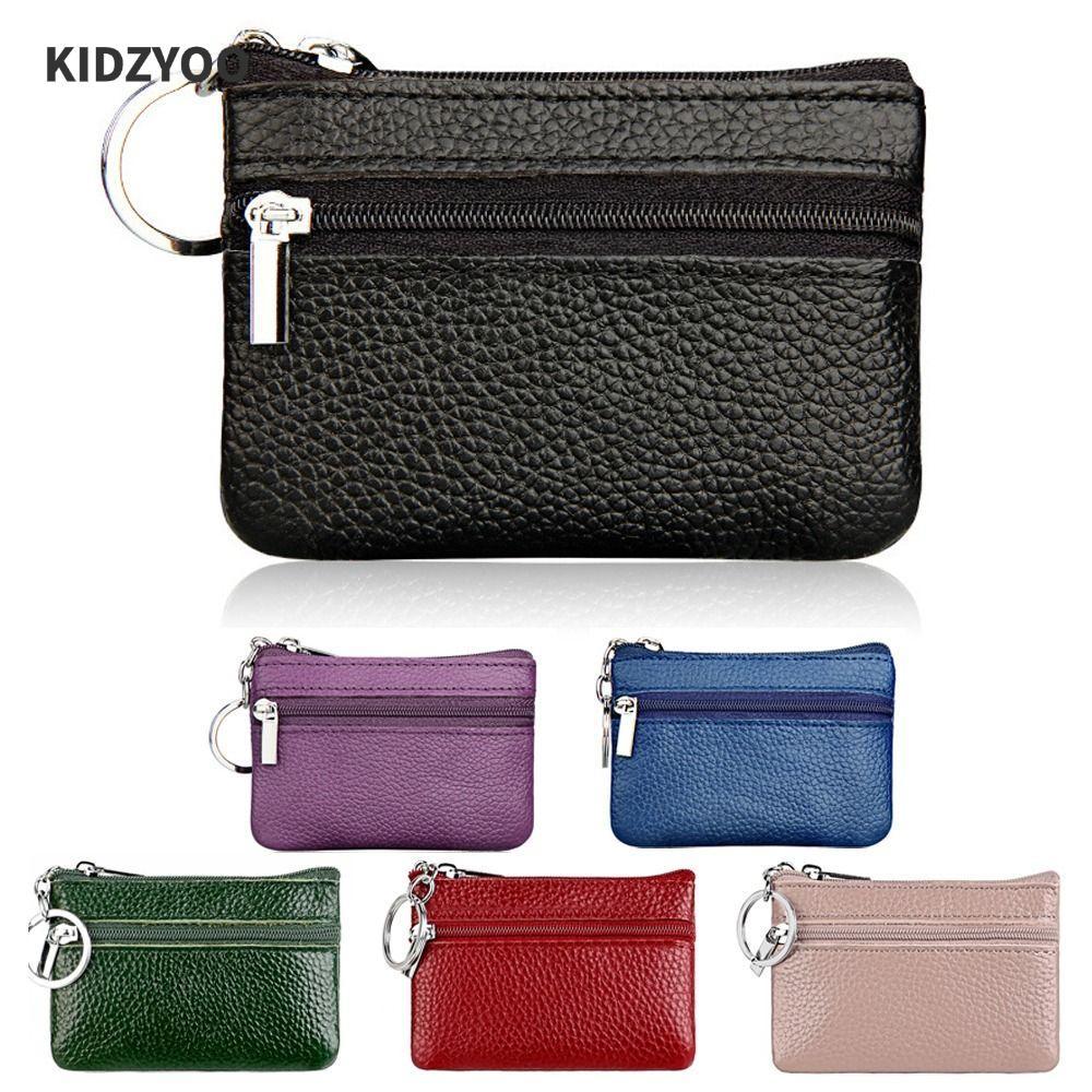 KIDZYOO กระเป๋าใส่เหรียญและบัตรซิป ขนาดเล็กหรูหรา ทำจากหนัง PU พร้อมมอบเป็นของขวัญ