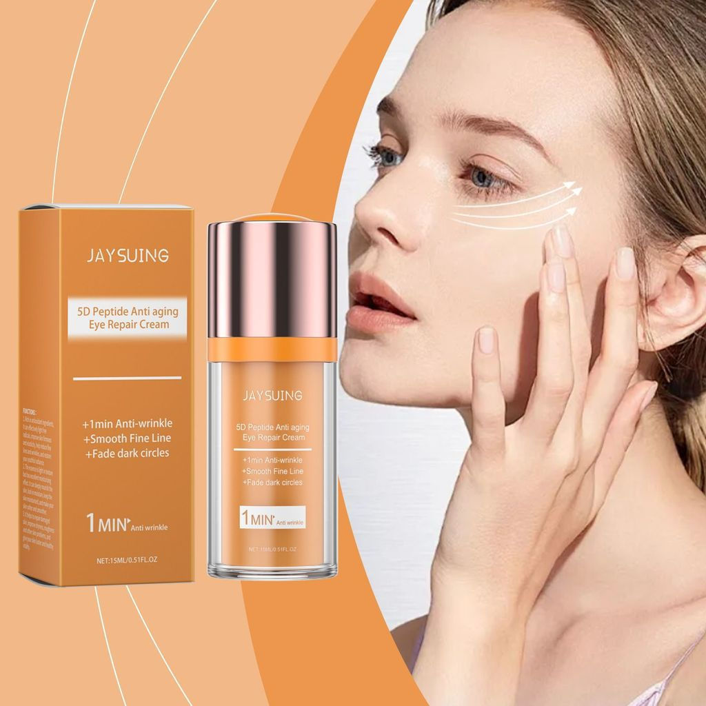 New Product#JAYSUING 5D Peptide Eye Care Cream Smoothing Skin Moisturizing Eye Cream Apply skin care