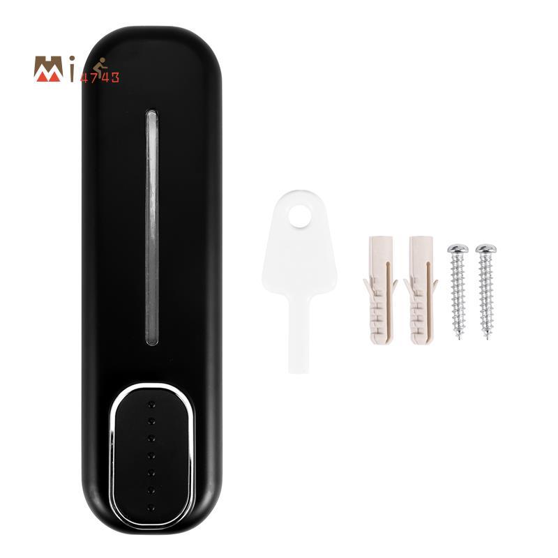 Mi4743ตู้ทําสบู่ติดผนัง,350Ml Hand Liquid แชมพูเจลอาบน้ําสําหรับห้องน้ําห้องครัวสํานักงานสีดํา