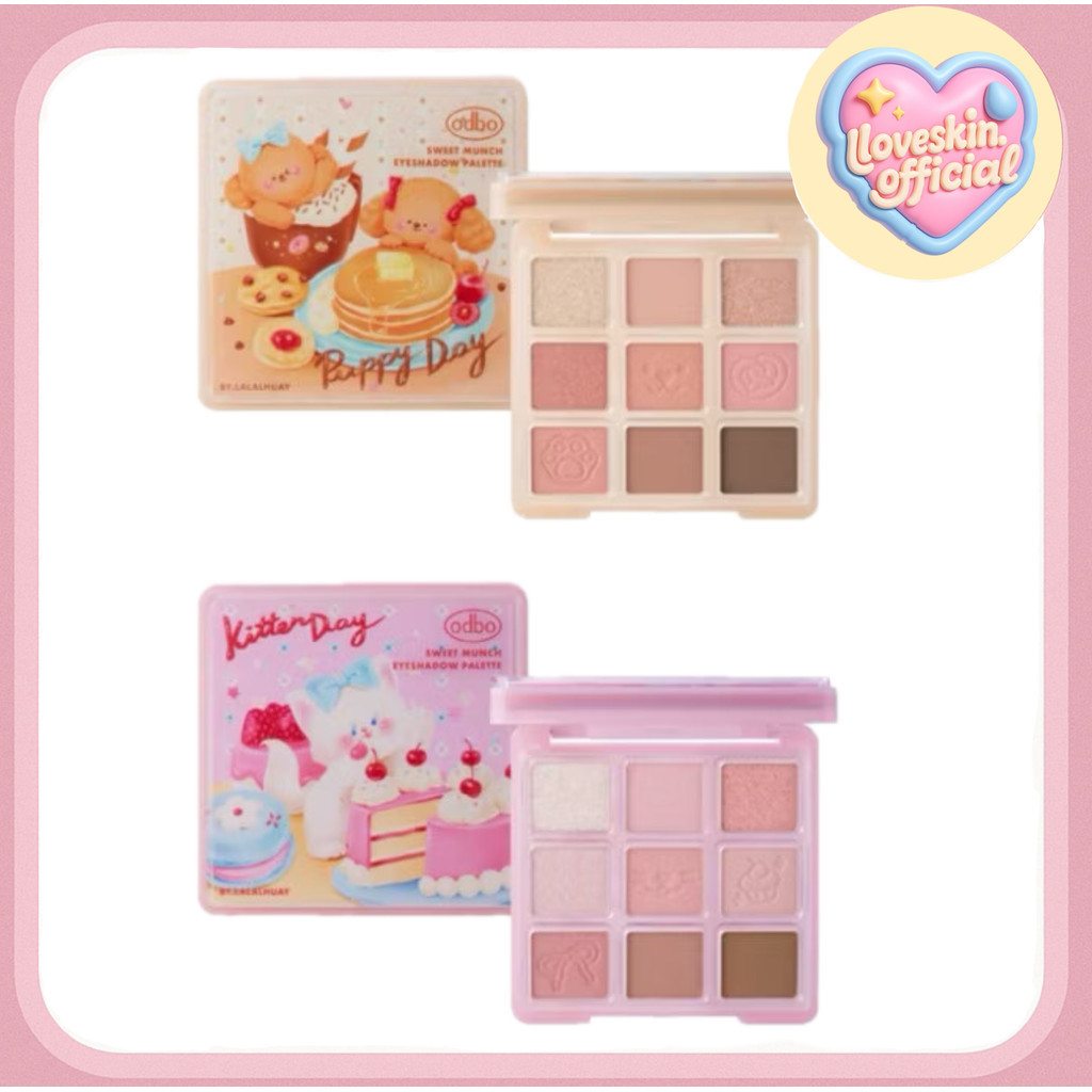 อายแชโดว์ พาเลทท์ odbo Sweet Munch Eyeshadow Palette (OD2024)