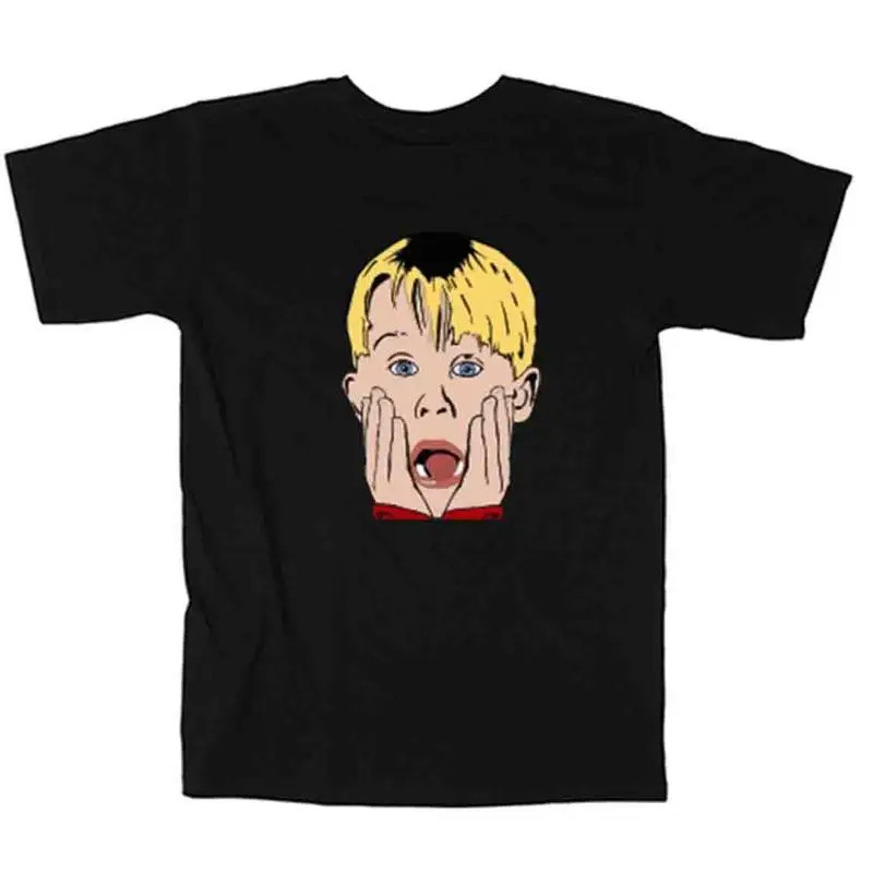 เสื้อยืดหรือเสื้อแขนยาวลาย Kevin McCallister Home Alone Face Christmas