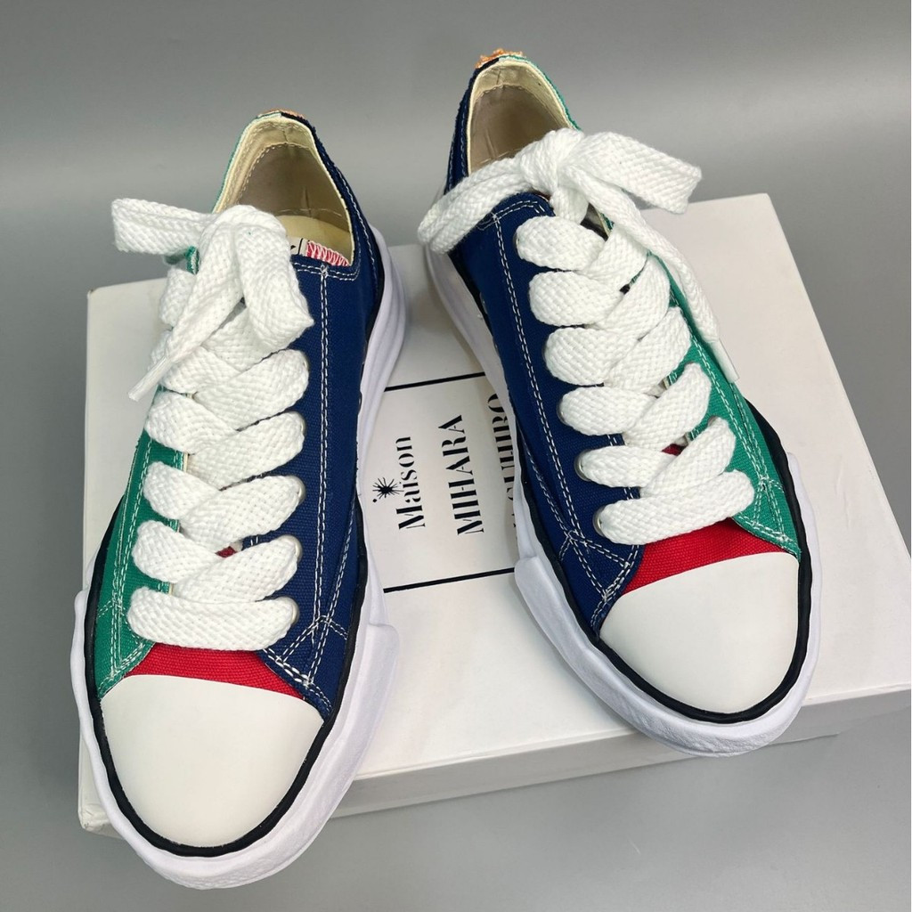 MMY รองเท้าผ้าใบส้นเตี้ยสําหรับผู้ชาย