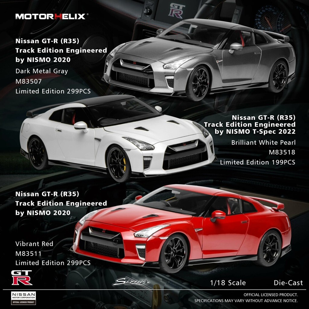 Nissan Nisan GT-R R35 Nismo Model Scale: 1/18 Model ผู้ผลิต: MOTOR HELIX Model Description: MOTOR HE