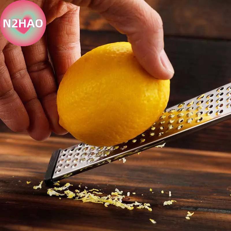 N2HAO Kitchen Lemon Fruit Peeler ชีส Zester Microplane เครื่องขูดผักผลไม้ n