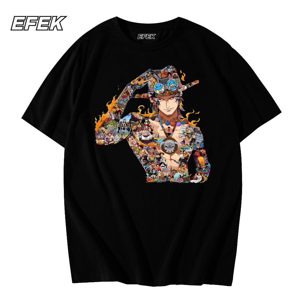 Anime Story Character T-shirt ACE Stories New Series / Distro Manga T-shirt / Anime Distro Mens Clot