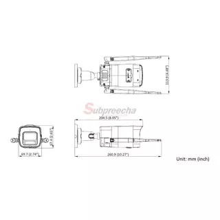 DS-2CV1043G2-LIDWF / Hikvision กล้องวงจรปิด 4 MP (Lens2.8mm) (Wi-Fi) Outdoor Fixed Bullet Network Camera