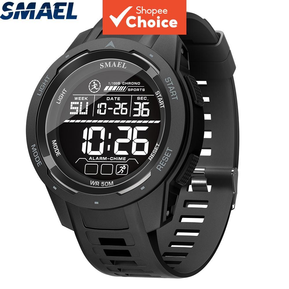 SMAEL 8105 Ana Digi Sport Watch 50M กันน้ํา Dual Display Unisex
