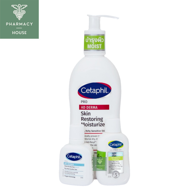 //ของแท้ฉลากไทย// Cetaphil Pro AD Derma Skin Restoring Moisturizer 295 ml. โลชั่น