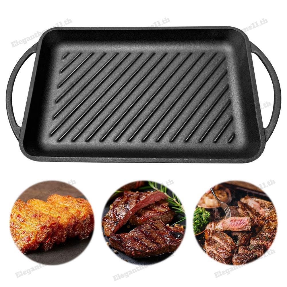 15.6inX8.7in Griddle แผ่นย่างสี่เหลี่ยม Griddle Pans สําหรับ Camping Roasting