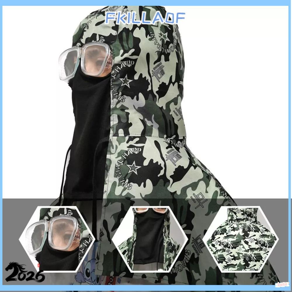 FkILLA0FCRฝาครอบคอเชื่อม,ป้องกันแสงแดดล้างทําความสะอาดได้เต็มป้องกันหมวกเชื่อม,สําหรับผู้ชายผู้หญิงห