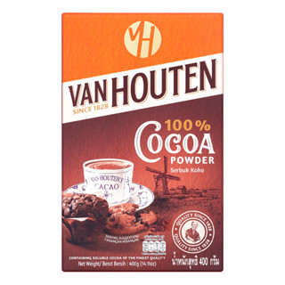 แวนฮูเต็น (VAN HOUTEN) ผงโกโก้ 100% เกรดพรีเมียม ขนาด 400 ก.