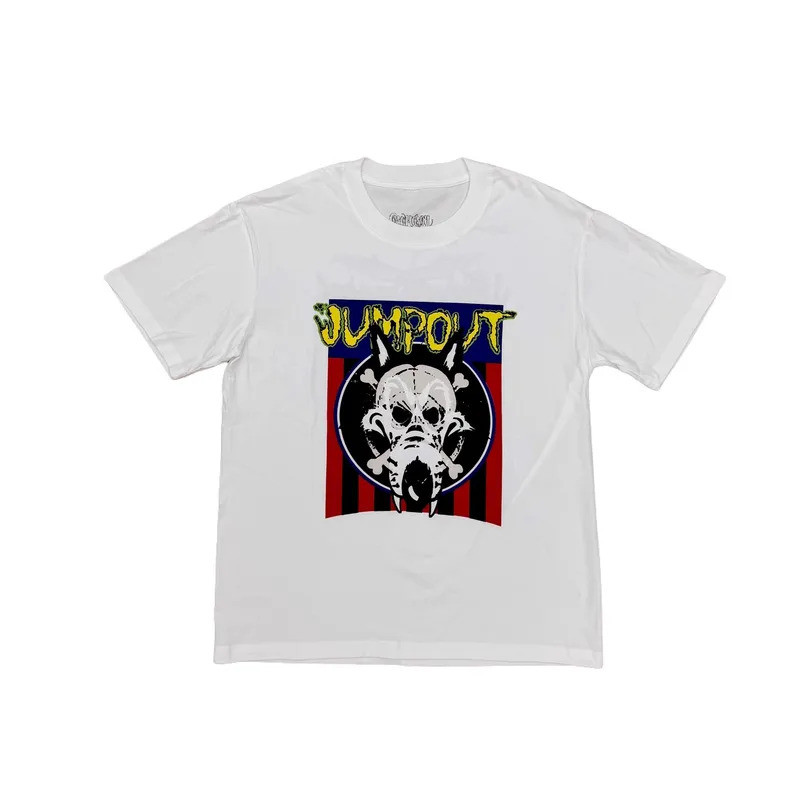 Baju-T Lelaki Baru Osamason Jumpout ปลา Skull EU Tour MERCH เสื้อยืด Hip Hop สเก็ตบอร์ด Street ผ้าฝ้