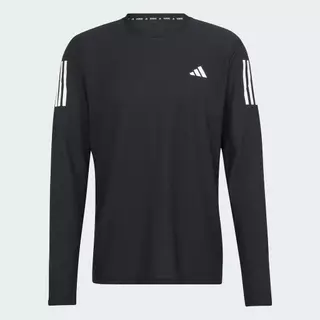 adidas วิ่ง เสื้อยืดแขนยาว Own The Run ผู้ชาย สีดำ IN1486