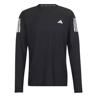 adidas วิ่ง เสื้อยืดแขนยาว Own The Run ผู้ชาย สีดำ IN1486