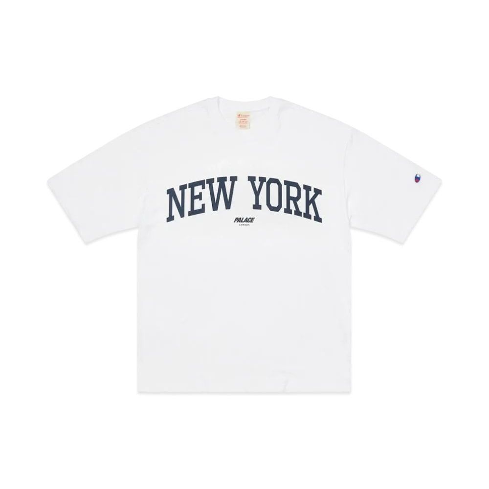 PALACE x Champion Shop T-Shirt New York White Unused