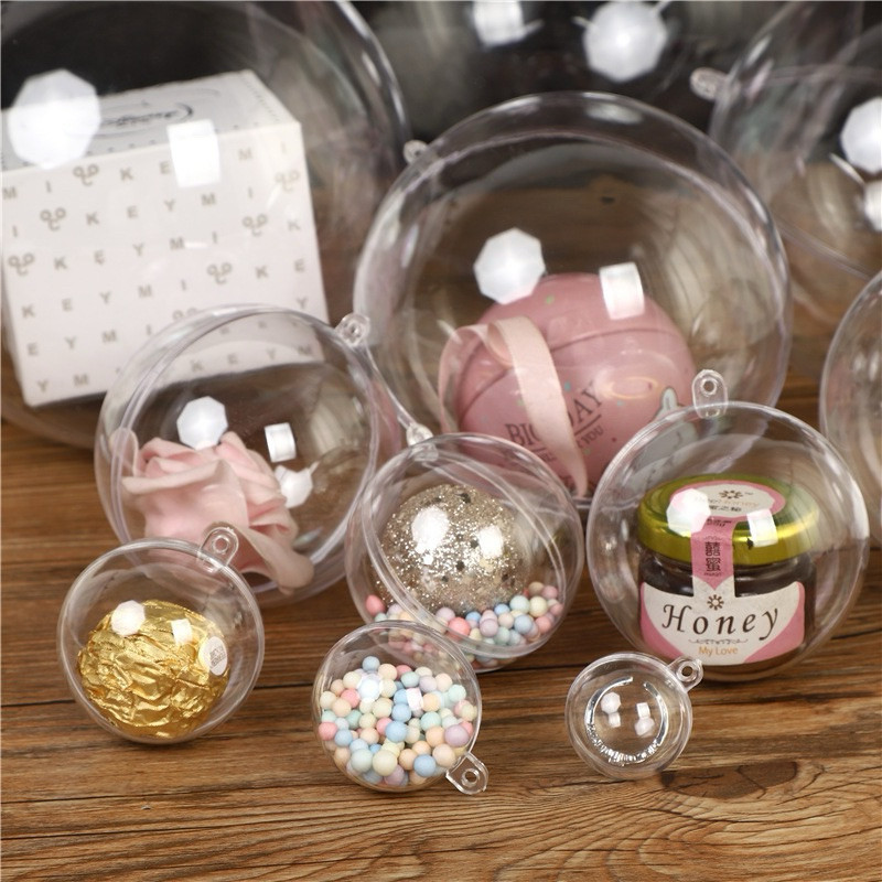 (พร้อมส่งจากไทย🇹🇭) ลูกบอลพลาสติกใส บอลเซอร์ไพรส์ DIY ใส่ธนบัตร ใส่ของตกแต่ง บอลใส