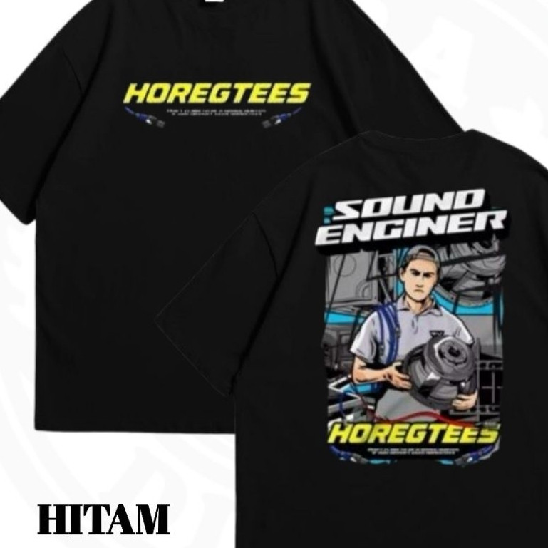 เสื้อยืด Horegetees Sound Engineer / Cotton Combed Distro Shirt