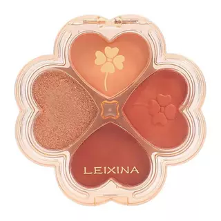 LEIXINA อายแชโดว์ 4 สี ติดทนนาน กันน้ำ ไม่ซีดจางง่าย พาเลทอายแชโดว์ พาเลทอายแชโดว์กลิตเตอร์ WAVETH