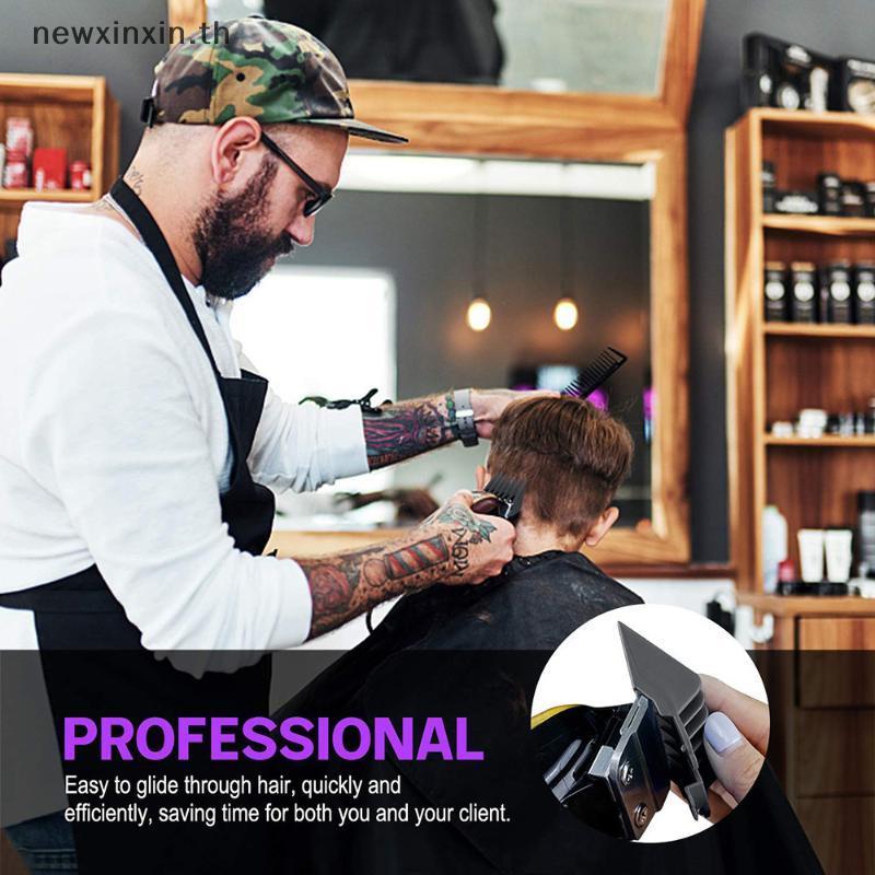 ^N^ 8 ชิ้น/เซ็ต Universal Hair Clipper Limitb Salon Cutting Guide เปลี่ยนชุด Professional ไฟฟ้าผม Tr