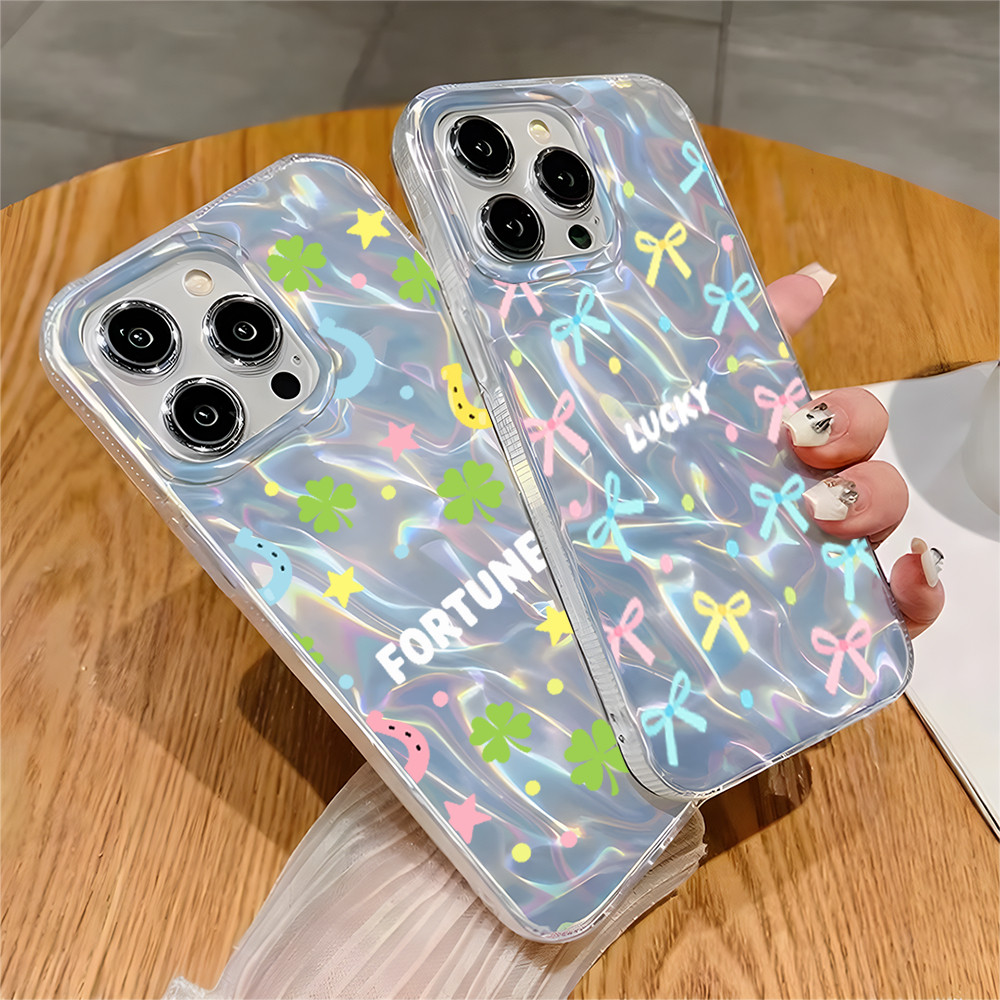 Fortune Lucky ปลอกโฮโลแกรมกรณี SAMSUNG A36 5G/A56 5G A55 5G A54 5G A05 A05S A04 A04E A03 A50/A50S/A3