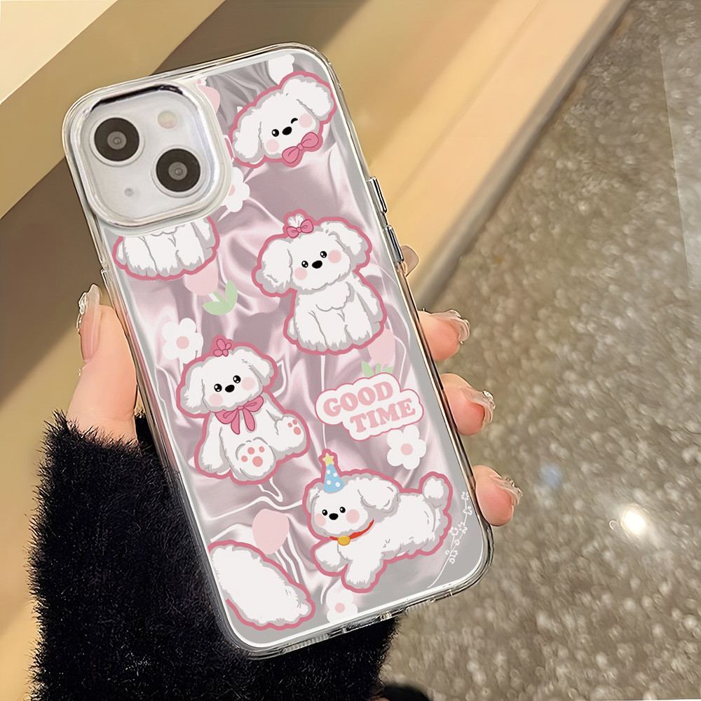 ลูกสุนัขน่ารัก เคส For Vivo Y28 Y19S Y29 Y03 Y21 Y21S Y33S Y17 Y11 Y12 Y15 Y36 Y17S Y28 Y16 TPU โปร่งใส เคสโทรศัพท์
